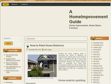 Tablet Screenshot of ahomeimprovementguide.com